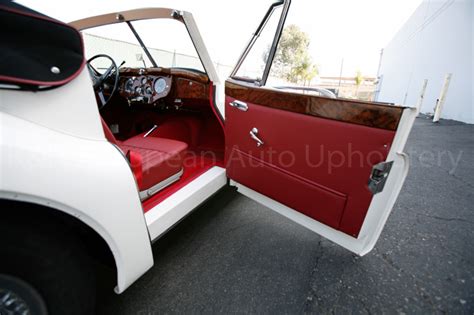 Gallery: Jaguar XK140 DHC Red Interior – K&H European Auto Upholstery