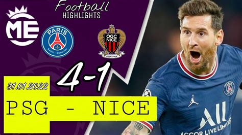 PSG vs Nice 4 1 Hіghlіghts All Gоаls 2022 HD psg messi neymar