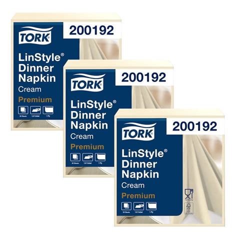 Servilleta Tipo Tela Tork Linstyle Crema 3 Paq X 50un TORK Falabella