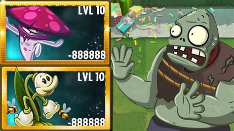 PvZ 2 All Plants Max Level Power Up Vs All Modern Day Zombie Nightcap