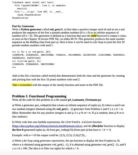 Traceback Most Recent Call Last File Line Chegg