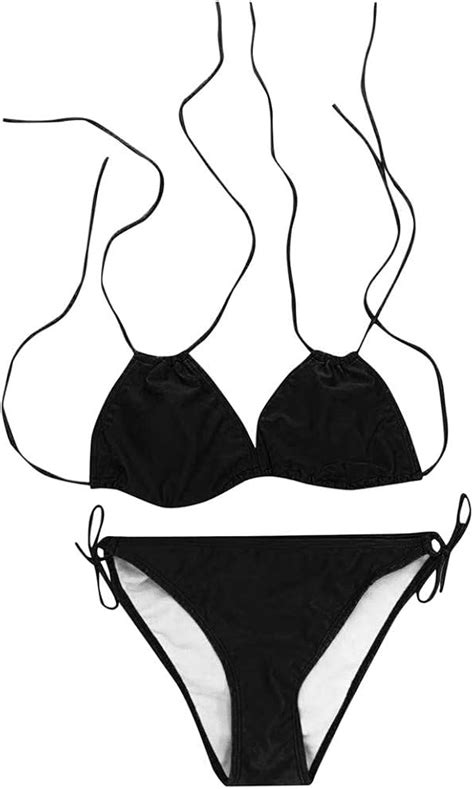 Ansenesna Bikini Für Mollige Neckholder Push Up Brüste Bikini Set Dicke