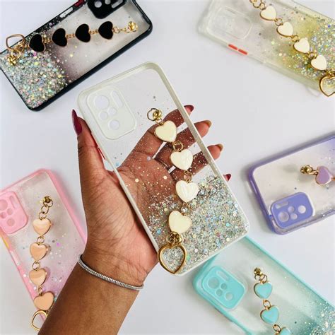 Capa Glitter Corrente Cora O Para Xiaomi Redmi Note S G