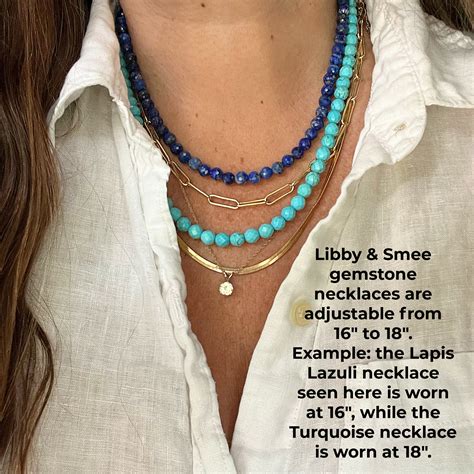 Gemstone Bead Necklace Handmade By Libby And Smee