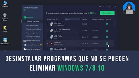 Como Desinstalar Programas Que No Se Dejan Desde El Panel De Control