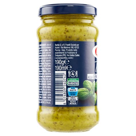 Pesto Alla Genovese Senza Aglio G Barilla Dambros Ipermercato