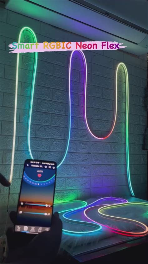 Smart Rgbic Neon Flex Led Strip Lights Multicolor Chasing Dream Colo