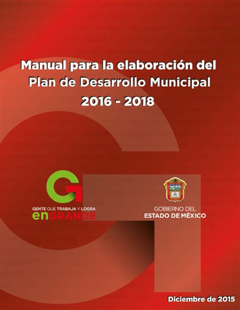 Manual Para La Elaboración Del Plan De Desarrollo