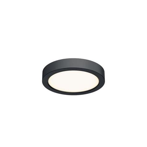 6 Inch Led Round Flush Mount Black Finish Led Flush Mount Black