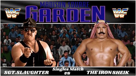 W2K19 Classic Edition Sgt Slaughter Vs The Iron Sheik YouTube