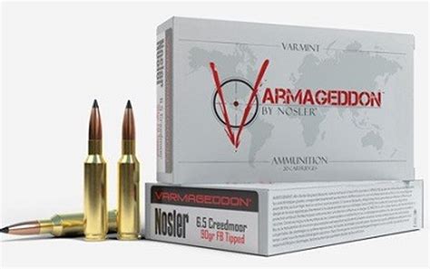 Nosler 6 5mm Creedmoor Ammunition 65175 Varmageddon 90 Grain Ballistic Tip 20 Rounds