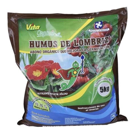 Humus De Lombriz 5 Bolsas Vita Organic CODECARO