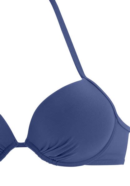 Buffalo Push Up Bikini Top Happy Blau Cup C 34