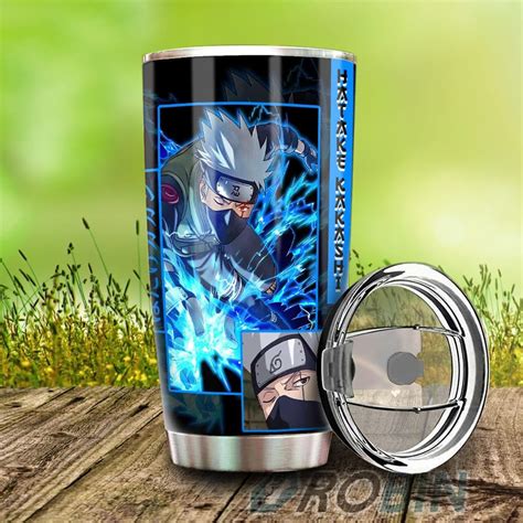 Hatake Kakashi Stainless Steel Tumbler Cup Custom Anime Robinplacefabrics