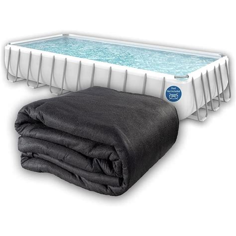 Liner Life Pre Cut Swimming Pool Liner Pad 16 Ft X 32 Ft Rectangle Black Ll1632re Ll1632re