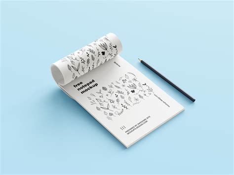 5 Free Notepad Mockup Psd Set Good Mockups