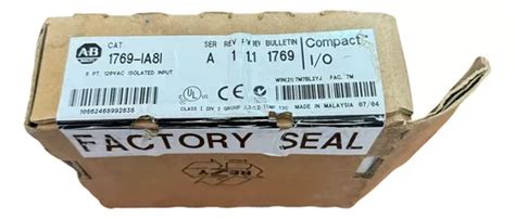 Allen Bradley 1769 Ia8i Módulo Plc Compactlogix Io Envío Gratis