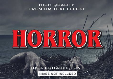 Horror editable text effect