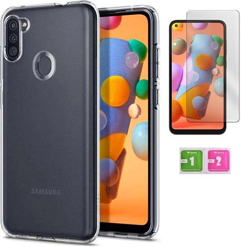 Martech Etui Silikonowe 2Mm Do Samsung Galaxy A11 Obudowa Szkło