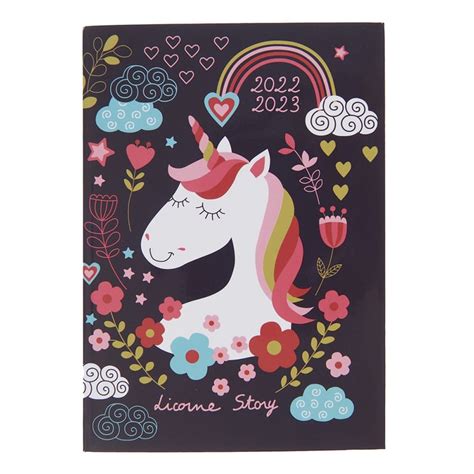 Agenda Scolaire Journalier 12 X 17 Cm Cultura Licorne Agenda