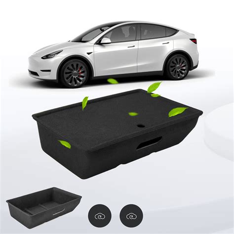 Buy KropBom 1PCS Tesla Model Y 2023 2020 Under Seat Storage Box