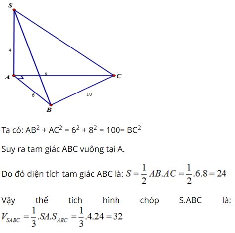 Thể tích khối chóp tam giác Công thức và cách giải bài tập chi tiết