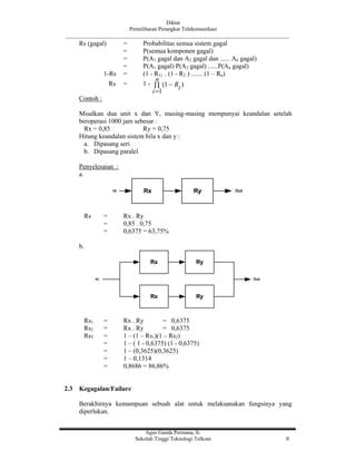 Pertemuan 3 Kehandalan Sistem PDF