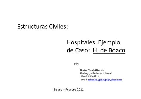 PDF Estructuras Civiles Hospitales Ejemplo De Caso H De Boaco