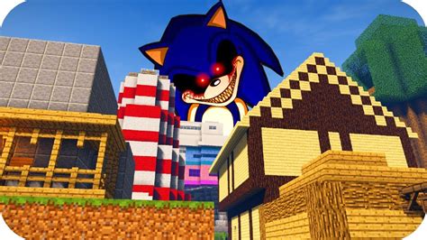 Aparece Sonic Exe Gigante En Mi Casa Minecraft Youtube