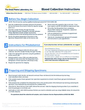 Fillable Online Great Plains Laboratory Clinician Manualpdf Fax Email