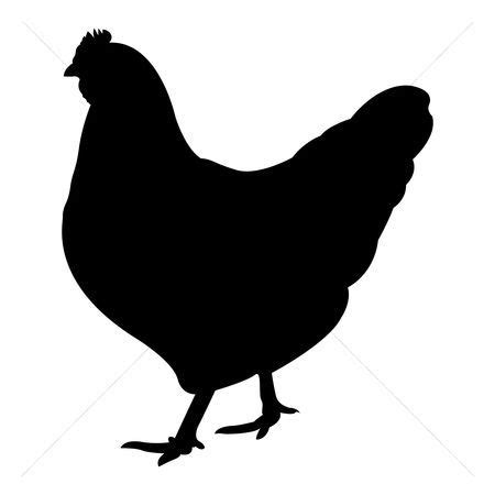 Chicken Silhouette Outline at GetDrawings | Free download