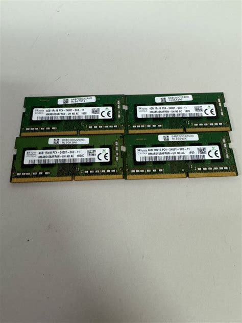 Yahoo オークション s699 SK hynix 4GB 1Rx16 pc4 2400T 4枚セット