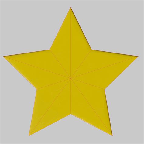 simple star basemesh   model  simpled