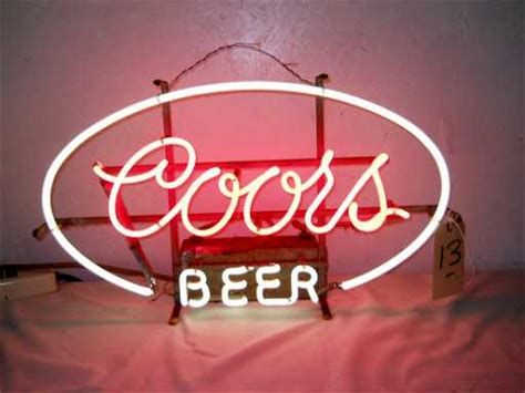 Coors Beer Neon Sign