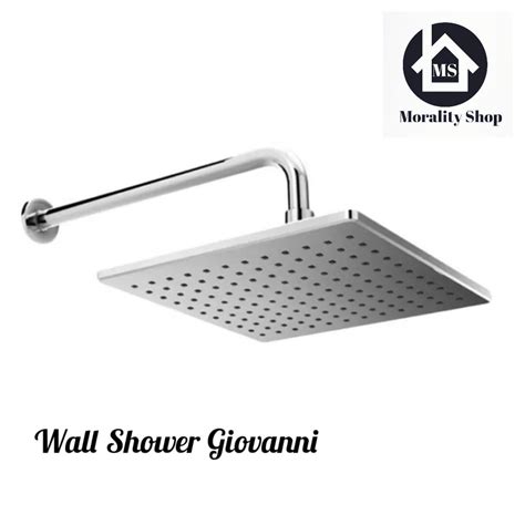 Jual Kepala Shower Tanam Kotak Cm Grey Gv Wall Shower Tanam