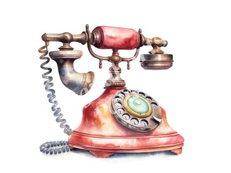 Vintage Telephone Clipart, Telephone Clipart, Jpgs, Instant Digital ...