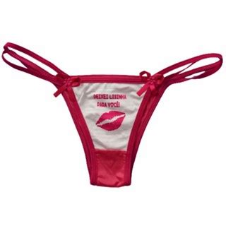 05 Calcinhas Tanga String Frases Ousadas E Picante Shopee Brasil