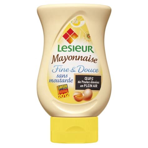 Lesieur Mayonnaise Fine Douce Sans Moutarde G