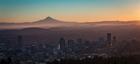 Sunrise over Portland