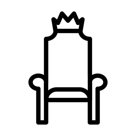 Throne Icon Design 10751119 Vector Art at Vecteezy