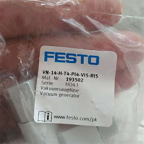 Pc New Festo Vacuum Generator Vn H T Pi Vi Ri Free Ship