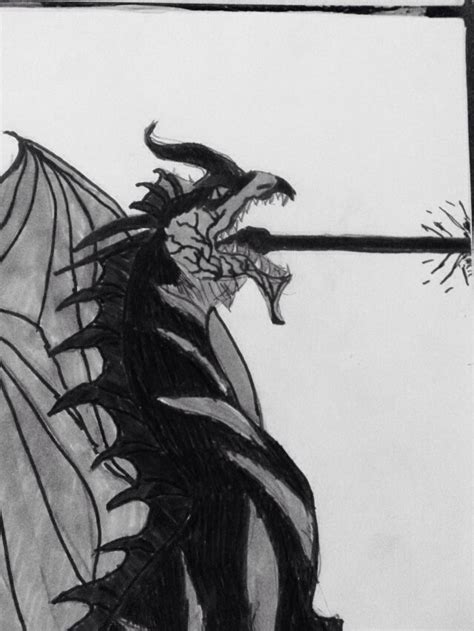 Black dragon sketch | Dragon sketch, Black dragon, Humanoid sketch