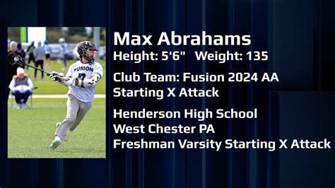 Max Abrahams Lacrosse Highlight Film YouTube