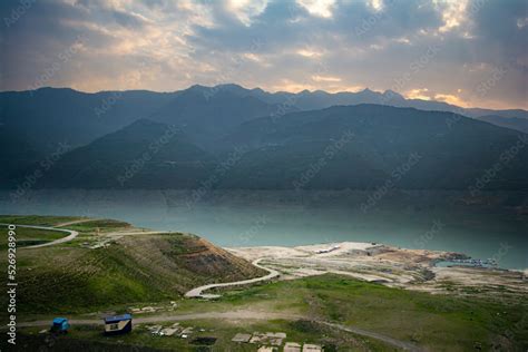 Tehri lake surrounded by mountains in Uttarakhand, india, Tehri Lake is ...