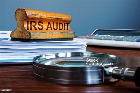 Stamp Irs Audit And Accounting Documents Stock Photo Download Image