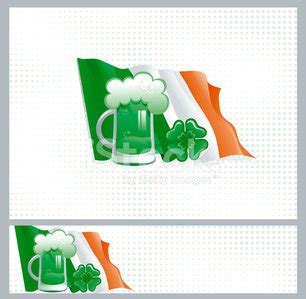 Two Vector Backgrounds For St Patrick S Day Stock Vector Royalty