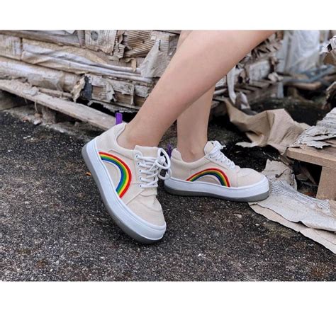 Rainbow sneakers, Women's Fashion, Footwear, Sneakers on Carousell