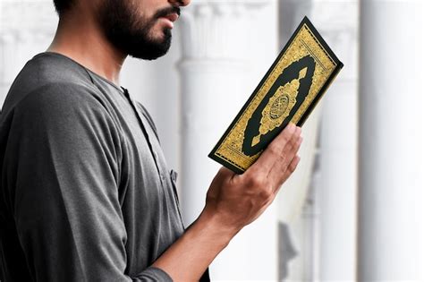 Premium Photo Muslim Man Reading Holy Quran