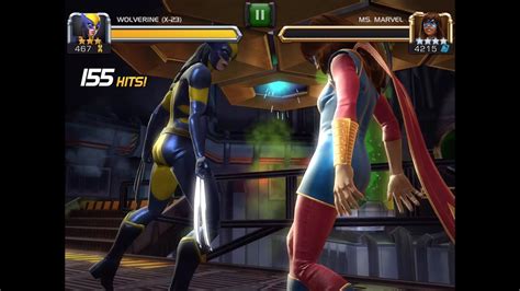 Wolverine X 23 Vs Ms Marvel Kamala Khan Marvel Contest Of Champions Youtube