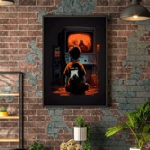 Boys Room Decor Print Gaming Design Poster Game Wall Art Teen Gaming ...